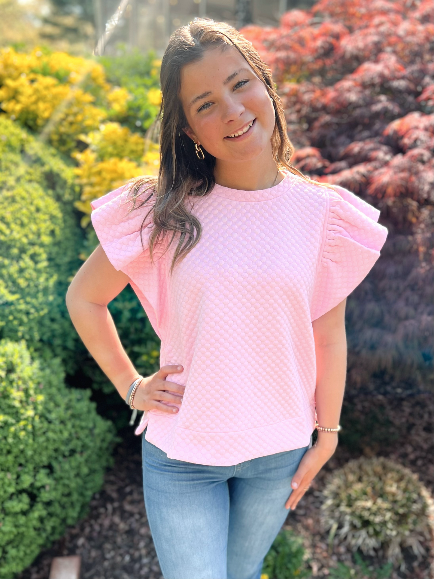 Embossing Textured Top