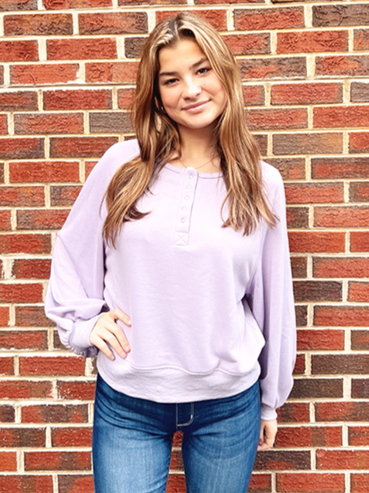 Solid Long Sleeve Cropped Top