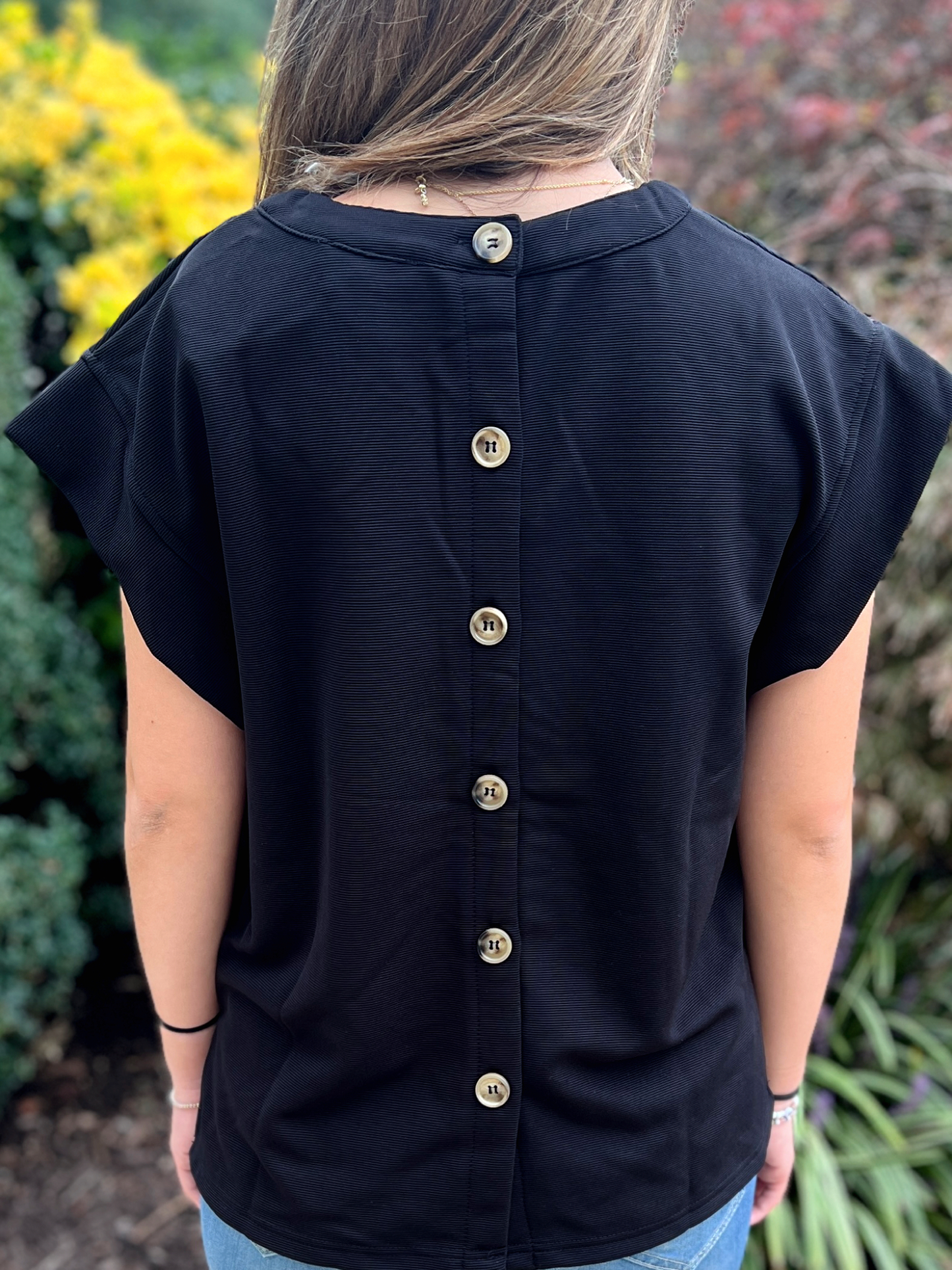 Solid Ribbed Cap Sleeve Top