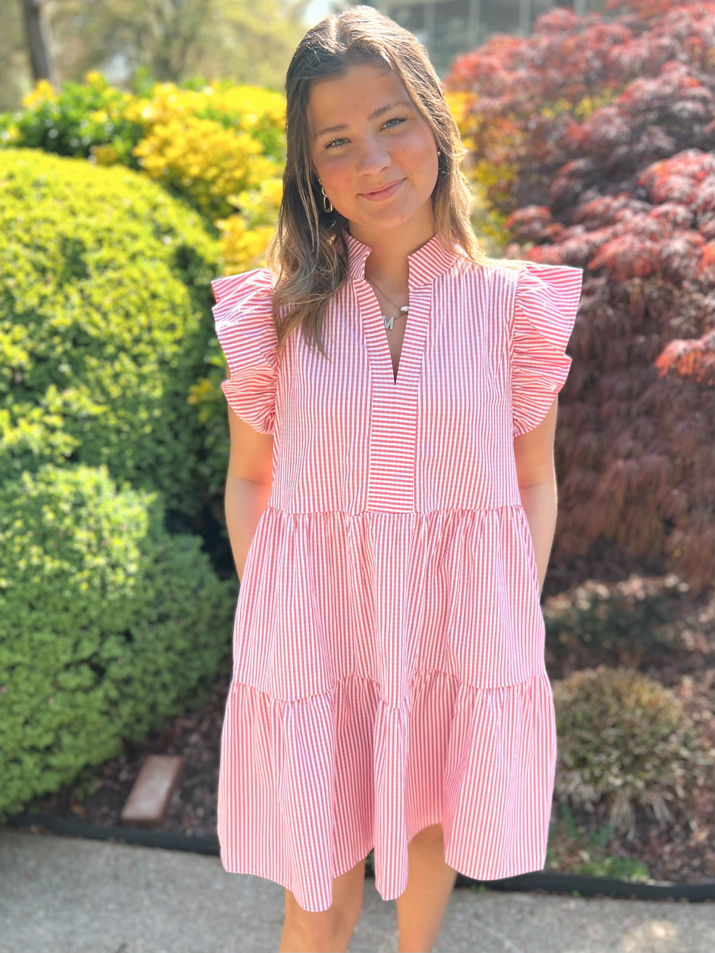 Stripe Tiered Dress